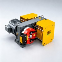 Moteur à aimant permanent moderne et compact pour machine de traction d'ascenseur à engrenages hélicoïdaux, idéal pour villas, hôtels, appartements, maisons, supermarchés en acier
