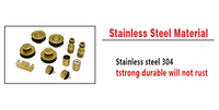 Kits de quincaillerie pour portes coulissantes en verre sans cadre de salle de bain, système de rail en acier inoxydable avec roulettes de 70 mm pour douche