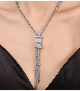 2024 ใหม่ 18K Pvd Gold Platedทําให้เสื่อมเสียฟรีWaterdropสแตนเลสพู่แฟชั่นสร้อยคอต่างหูชุดเครื่องประดับสําหรับผู้หญิง - Product Image 2