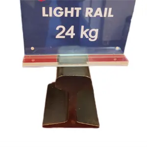 Hot Sale 22KG 24KG 30KG Size Q235B 55Q BS50O BS60A JIS 30A Type Light Railway Parts Accessorles Steel Rail Track