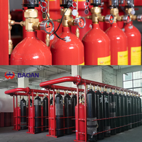 Système d'extinction d'incendie au heptafluoropropane Baoan QMQ 5.6Mpa HFC-227ea, agent nettoyant pour la protection incendie des aéroports, flexible et facile à utiliser