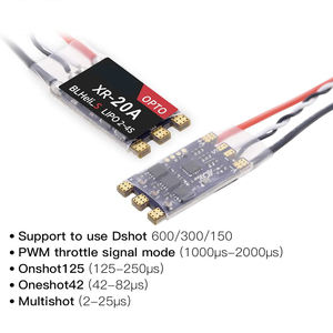 20A ESC BLHeli_S DSHOT600แบบไร้แปรงถ่าน2-4วินาทีตัวควบคุมความเร็วอิเล็กทรอนิกส์ lipos FPV qav Drone multirotor Quadcopter (XR-20A) - Product Image 4