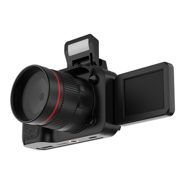 New Y5000 Popular Student 16X Zoom 4K Video Retro Compact Digital CCD Camera with Flip Display and Flash Light