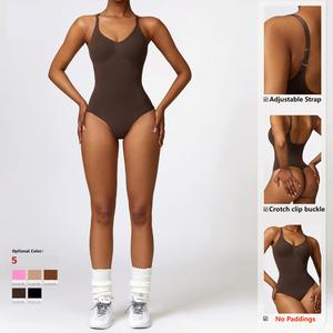 Combinaisons <span class=keywords><strong>dos</strong></span> <span class=keywords><strong>nu</strong></span> pour femmes Combinaisons Sans couture Combinaison de yoga une pièce Combinaisons grande taille pour femmes, Combinaisons et body - Product Image 3