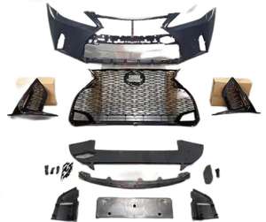 Venta caliente Kit de carrocería delantera Parachoques delantero con rejilla para <span class=keywords><strong>Lexus</strong></span> IS 2006-2012 Actualización modificada a IS F <span class=keywords><strong>Sport</strong></span> Grille Kit <span class=keywords><strong>2020</strong></span> - Product Image 1
