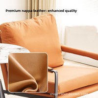 Fauteuil de détente individuel en métal, style minimaliste et luxueux, avec accoudoirs, design moderne pour hôtel et salon