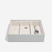 Mienojr-boîte à bijoux en cuir, pour colliers et bagues, organisateur de bijoux, corps, coffre, plateau d'organisation, de luxe