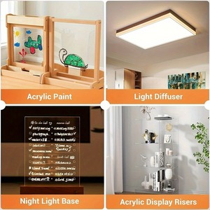 บอร์ดอะคริลิกใสขนาด5 ''x 6.9'' แผ่นอะคริลิคอัดแน่นทนทาน - Product Image 6