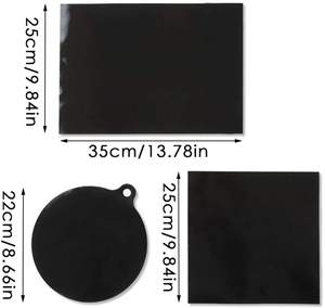 Tapis de protection pour plaque à induction en silicone, rond, isolant thermique, protection de cuisine, isolation thermique, tapis noir pour casserole chaude - Product Image 2