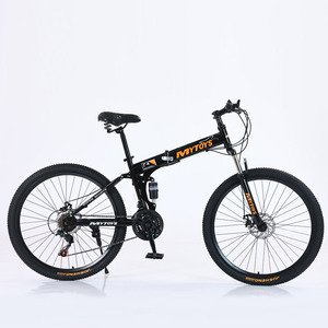 Vélo de montagne pliable Mytoys 27,5 pouces, suspension intégrale, amortisseur, cadre en aluminium, vélo de cyclisme en plein air - Product Image 2