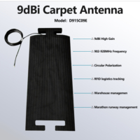 Antena de alfombra flexible UHF RFID 7dBi 9dBi 12dBi de polarización lineal circular 902-928MHz para suelo, para almacenes Marathon