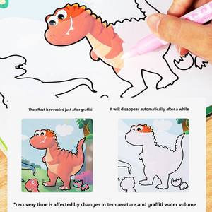 Libros de pintura al agua de madera para niños personalizables, suministros de arte para la primera infancia Sin desorden para niños, aprendizaje de expresiones creativas - Product Image 5