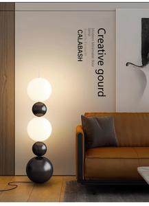 Art Designer Floor <b>Lamp</b> for Living Room Bedroom White Frosted Glass Ball LED Warm Floor <b>Lamp</b> Stand Fixture - Product Image 5