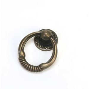 Antique Vintage Chinese Style Bronze Zinc Alloy Durable Ring Pull Cabinet <strong>Door</strong> Furniture Handle for Dresser <strong>Bedroom</strong> Kitchen - Product Image 1