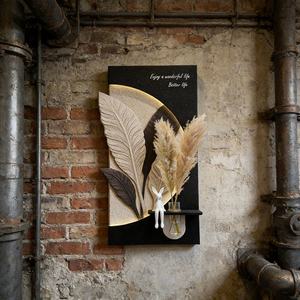 Peintures de luxe pour hôtels, décoration personnalisée, art en grès, peinture décorative pour la maison, plantes hydroponiques, peinture décorative LED lumineuse - Product Image 3