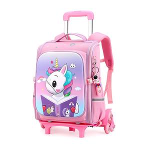 Personalizar Logotipo de dibujos animados desmontable niños niñas escuela trolley bolsa <span class=keywords><strong>mochila</strong></span> con <span class=keywords><strong>ruedas</strong></span> - Product Image 3