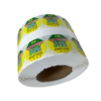 Langlebige Wasserfeste Beschichtete Papier-Aufkleber Anpassbare Form und Größe OEM/ODM Verfügbar Schnelle Lieferung für Supermarkt-Nutzung UV-beständig