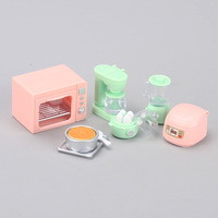 Mini four à riz, mini four, mini presse-agrumes, mini cuiseur vapeur en plastique pour maison de poupée, jouet de décoration pour enfants de 5 à 14 ans, unisexe