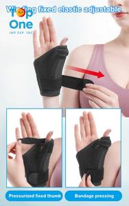 TopOne OEM ODM negro aliviar el dolor ortopédico suave médico mano Spica soporte cinturón férula muñeca pulgar Brace - Product Image 3