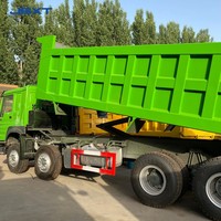 Camion benne SINOTRUK HOWO 6x4 8x4 d'occasion en bon état, camion benne de chantier lourd