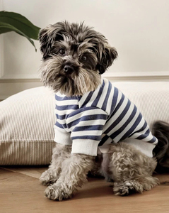 Abbigliamento Invernale Casual per Cani <span class=keywords><strong>di</strong></span> <span class=keywords><strong>Piccola</strong></span> e Media <span class=keywords><strong>Taglia</strong></span>, Felpa a Righe in Cotone Moderna e Carina per Cuccioli - Product Image 1
