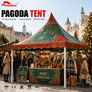 FEAMONT European High Peak Pagoda <strong>Tent</strong> Aluminum Party Marquee for Outdoor Holiday Celebration Reception <strong>UK</strong> Germany Market - Product Image 1