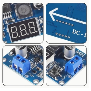 LM2596 DC-DC โมดูลลดแรงดันไฟฟ้าแบบปรับได้พร้อมจอแสดงผลดิจิตอลเครื่องวัดแรงดันไฟฟ้า LM2596S แหล่งจ่ายไฟที่เสถียร 5A - Product Image 4