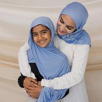 2025 coton Jersey Hijab écharpe haute qualité femmes musulmanes foulards châle extensible plaine Hijabs