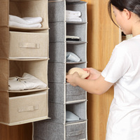 Organisateur de vêtements suspendu moderne pour costumes, manteaux, pulls, chaussures – Boîtes et bacs de rangement écologiques et durables