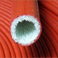 Manchon de protection ignifuge en fibre de verre enduit de silicone, résistant aux hautes températures 260°C, pour câbles de protection anti-feu 10-20kV pour voitures de course