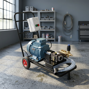 Electric High Pressure Washer Cleaning Machine with Cart Frame Motor Pump for Car Wash Shop Use New - Product Image 4