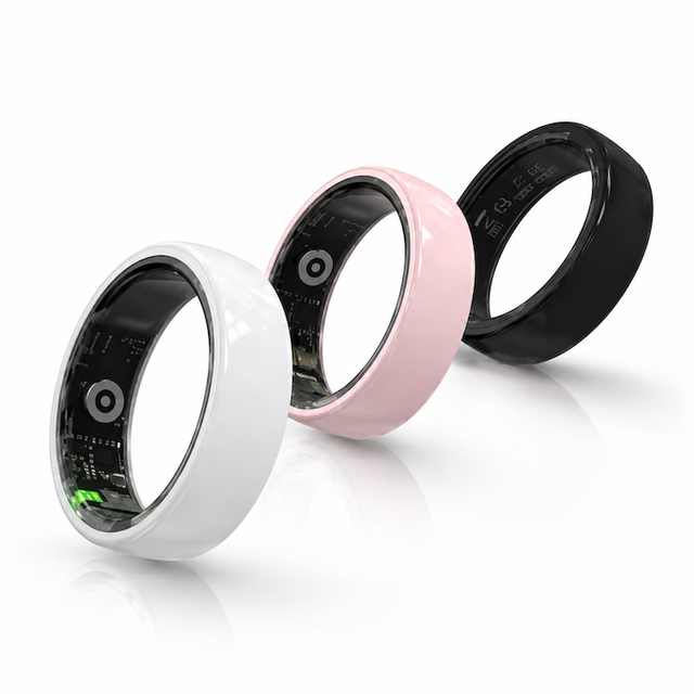 Popular R12+ Ceramics Smartring 5ATM Waterproof Blood Oxygen Sleep Monitoring Sport Smart Ring Health Tracking