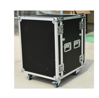 Flight case robuste en aluminium pour amplificateur, avec roulettes, pour sonorisation de scène