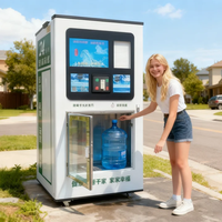 Distributeur d'eau avec désinfection UV, écran LCD, paiement par QR, retour de monnaie pour centres commerciaux
