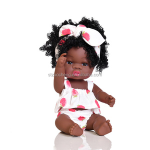 Poupées de bébé réaliste en Silicone à peau noire africaine et américaine de 13 pouces pour enfants - Product Image 4