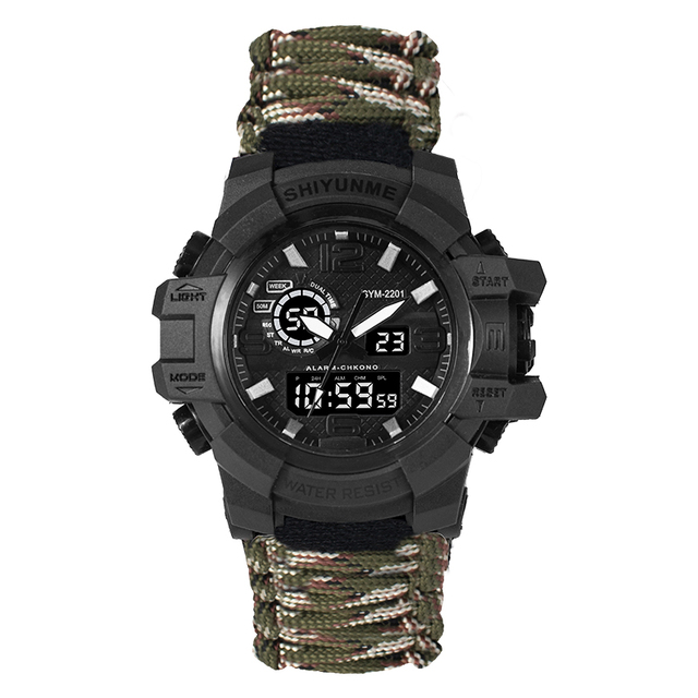 Wholesale Outdoor Tactical Survival Compass Multifunctional Hiking Survival Tactical Watch