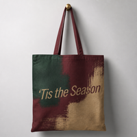 Sac utilitaire en toile Seasonal Milestone, stock abondant disponible, impression personnalisée de surface offerte pour les achats en gros pour les entreprises