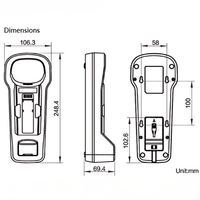 Lector de Códigos Industrial Portátil Hikrobot Serie IDH7000, Duradero, con Interfaz USB y de Red, Escáner de Alta Precisión, en Stock