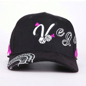 Factory Custom High Quality 3D Embroidery Logo 5 Panel Curved Brim Sporty Adjustable Suede Baseball <b>Cap</b> for Men <b>Women</b> - Product Image 5