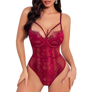 Pigiama Sexy e romantico, tuta trasparente in pizzo da donna seducente, mezzanotte passionale - Product Image 5