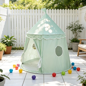 Grande yourte mongole vert clair, tente pour enfants, décoration intérieure unisexe, maison de jeu pour bébé, tentes pour enfants, jouet pour enfants - Product Image 2