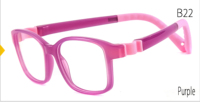 Lunettes optiques pour enfants en silicone transparent à monture intégrale, écologiques, à changement de couleur, rouges, sans vis, avec monture amovible, importées