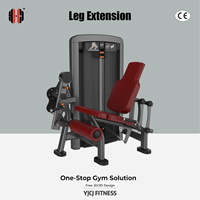 Máquina de fuerza profesional personalizada de alta calidad para extensión de piernas con selector de peso, certificada CE, venta al por mayor a granel