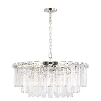 Suspension en cristal rectangulaire de luxe moderne faite à la main pour le salon de l'hôtel facile à accrocher avec base E26 personnalisable