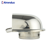 Design moderne OEM Capot mural en acier inoxydable étanche Rond Bull Nosed Return AC Exhaust Outlet pour HVAC