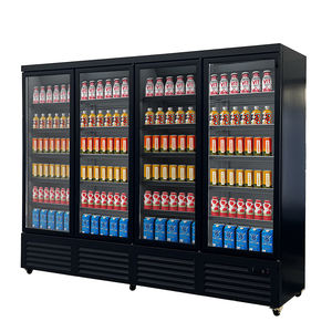 Equipo de Refrigeración <span class=keywords><strong>Vertical</strong></span> de 4 Puertas, Enfriador de Botellas de Bebidas, Vitrina Refrigerada - Product Image 2