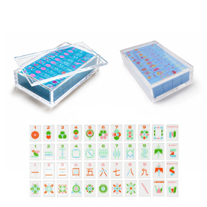 Tuiles de Mahjong vierges à paillettes jaunes, thèmes Noël, Émeraude, Plage, Océan, <span class=keywords><strong>Coccinelle</strong></span> porte-bonheur, rose, Paris, <span class=keywords><strong>Orange</strong></span>, Palm Royale - Product Image 6
