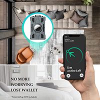 Cartera delgada multifuncional de alta calidad para hombres, de aluminio Metal, bloqueo RFID, Clip para efectivo, tarjetero, identificación a rayas portátil abierta