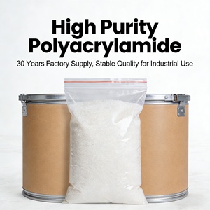 Productos Químicos Farmacéuticos, Poliacrilamida PAM (Grado Alimenticio / Grado Agua Potable), Marca Boyang, 25 kg/bolsa, Aniónica/Catiónica/No Iónica - Product Image 1