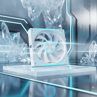 Ventiladores ARGB de 120 mm para Caja de PC, Alto Flujo de Aire, Refrigeración Silenciosa, Iluminación RGB PWM de 4 Pines, Compatible con Computadoras para Juegos y Enfriadores de CPU